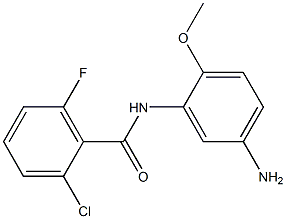 N-(5-amino-2-methoxyphenyl)-2-chloro-6-fluorobenzamide Struktur