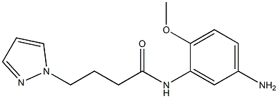 N-(5-amino-2-methoxyphenyl)-4-(1H-pyrazol-1-yl)butanamide Struktur