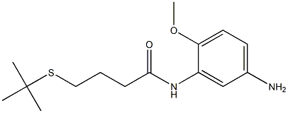 N-(5-amino-2-methoxyphenyl)-4-(tert-butylsulfanyl)butanamide Struktur