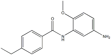 N-(5-amino-2-methoxyphenyl)-4-ethylbenzamide Struktur