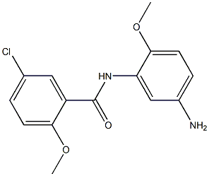 N-(5-amino-2-methoxyphenyl)-5-chloro-2-methoxybenzamide Struktur