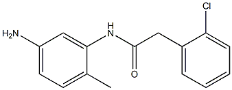 N-(5-amino-2-methylphenyl)-2-(2-chlorophenyl)acetamide Struktur