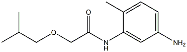 N-(5-amino-2-methylphenyl)-2-(2-methylpropoxy)acetamide Struktur