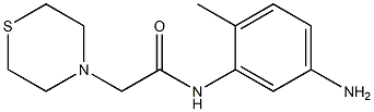 N-(5-amino-2-methylphenyl)-2-(thiomorpholin-4-yl)acetamide Struktur