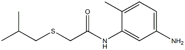 N-(5-amino-2-methylphenyl)-2-[(2-methylpropyl)sulfanyl]acetamide Struktur