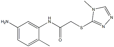 N-(5-amino-2-methylphenyl)-2-[(4-methyl-4H-1,2,4-triazol-3-yl)sulfanyl]acetamide Struktur