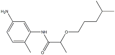 N-(5-amino-2-methylphenyl)-2-[(4-methylpentyl)oxy]propanamide Struktur