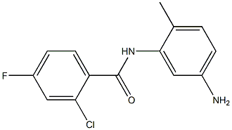 N-(5-amino-2-methylphenyl)-2-chloro-4-fluorobenzamide Struktur