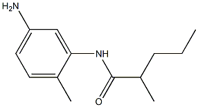 N-(5-amino-2-methylphenyl)-2-methylpentanamide Struktur