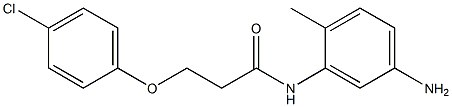 N-(5-amino-2-methylphenyl)-3-(4-chlorophenoxy)propanamide Struktur