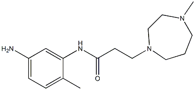 N-(5-amino-2-methylphenyl)-3-(4-methyl-1,4-diazepan-1-yl)propanamide Struktur