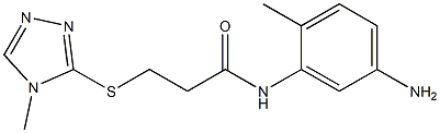 N-(5-amino-2-methylphenyl)-3-[(4-methyl-4H-1,2,4-triazol-3-yl)sulfanyl]propanamide Struktur