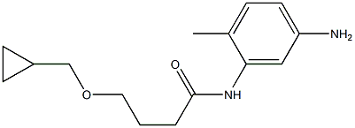 N-(5-amino-2-methylphenyl)-4-(cyclopropylmethoxy)butanamide Struktur