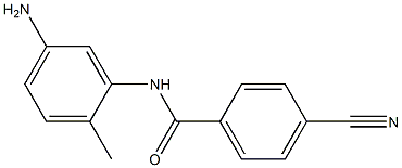 N-(5-amino-2-methylphenyl)-4-cyanobenzamide Struktur