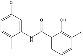 N-(5-chloro-2-methylphenyl)-2-hydroxy-3-methylbenzamide Struktur