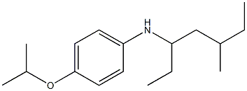 N-(5-methylheptan-3-yl)-4-(propan-2-yloxy)aniline Struktur