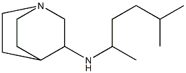 N-(5-methylhexan-2-yl)-1-azabicyclo[2.2.2]octan-3-amine Struktur