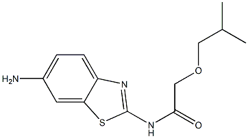 N-(6-amino-1,3-benzothiazol-2-yl)-2-(2-methylpropoxy)acetamide Struktur