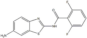 N-(6-amino-1,3-benzothiazol-2-yl)-2,6-difluorobenzamide Struktur