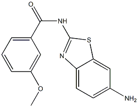 N-(6-amino-1,3-benzothiazol-2-yl)-3-methoxybenzamide Struktur