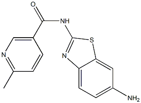 N-(6-amino-1,3-benzothiazol-2-yl)-6-methylnicotinamide Struktur