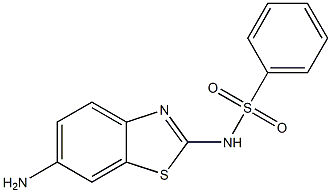 N-(6-amino-1,3-benzothiazol-2-yl)benzenesulfonamide Struktur