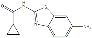 N-(6-amino-1,3-benzothiazol-2-yl)cyclopropanecarboxamide Struktur