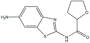 N-(6-amino-1,3-benzothiazol-2-yl)tetrahydrofuran-2-carboxamide Struktur