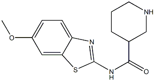 N-(6-methoxy-1,3-benzothiazol-2-yl)piperidine-3-carboxamide Struktur