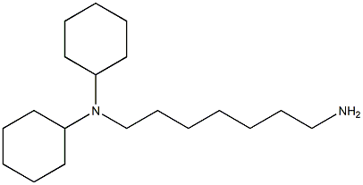 N-(7-aminoheptyl)-N-cyclohexylcyclohexanamine Struktur