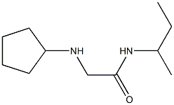 N-(butan-2-yl)-2-(cyclopentylamino)acetamide Struktur