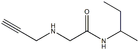 N-(butan-2-yl)-2-(prop-2-yn-1-ylamino)acetamide Struktur