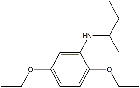 N-(butan-2-yl)-2,5-diethoxyaniline Struktur