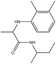 N-(butan-2-yl)-2-[(2,3-dimethylphenyl)amino]propanamide Struktur