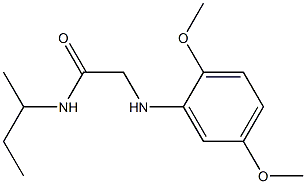 N-(butan-2-yl)-2-[(2,5-dimethoxyphenyl)amino]acetamide Struktur