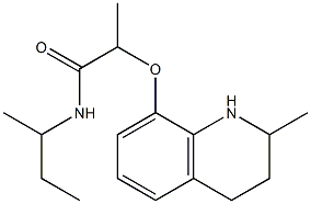 N-(butan-2-yl)-2-[(2-methyl-1,2,3,4-tetrahydroquinolin-8-yl)oxy]propanamide Struktur