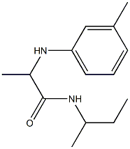 N-(butan-2-yl)-2-[(3-methylphenyl)amino]propanamide Struktur