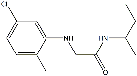 N-(butan-2-yl)-2-[(5-chloro-2-methylphenyl)amino]acetamide Struktur