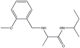 N-(butan-2-yl)-2-{[(2-methoxyphenyl)methyl]amino}propanamide Struktur