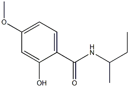 N-(butan-2-yl)-2-hydroxy-4-methoxybenzamide Struktur