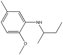 N-(butan-2-yl)-2-methoxy-5-methylaniline Struktur