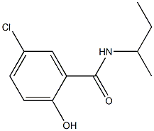 N-(butan-2-yl)-5-chloro-2-hydroxybenzamide Struktur