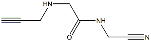 N-(cyanomethyl)-2-(prop-2-yn-1-ylamino)acetamide Struktur