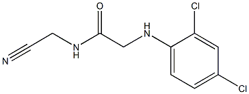 N-(cyanomethyl)-2-[(2,4-dichlorophenyl)amino]acetamide Struktur