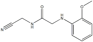 N-(cyanomethyl)-2-[(2-methoxyphenyl)amino]acetamide Struktur