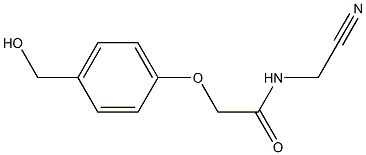 N-(cyanomethyl)-2-[4-(hydroxymethyl)phenoxy]acetamide Struktur