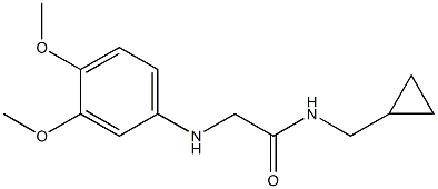 N-(cyclopropylmethyl)-2-[(3,4-dimethoxyphenyl)amino]acetamide Struktur