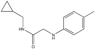 N-(cyclopropylmethyl)-2-[(4-methylphenyl)amino]acetamide Struktur