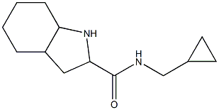 N-(cyclopropylmethyl)octahydro-1H-indole-2-carboxamide Struktur