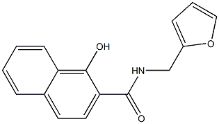 N-(furan-2-ylmethyl)-1-hydroxynaphthalene-2-carboxamide Struktur